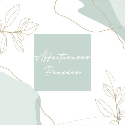 Affectueuses pensées