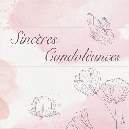 Sincères condoléances