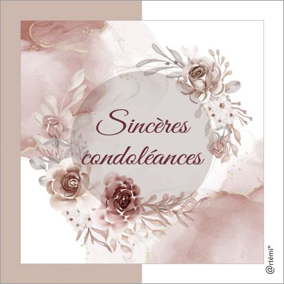 Sincères condoléances