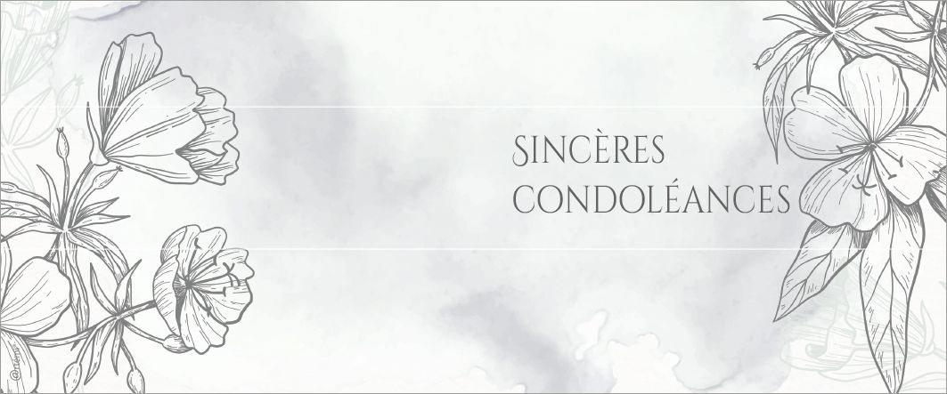 Sincères condoléances