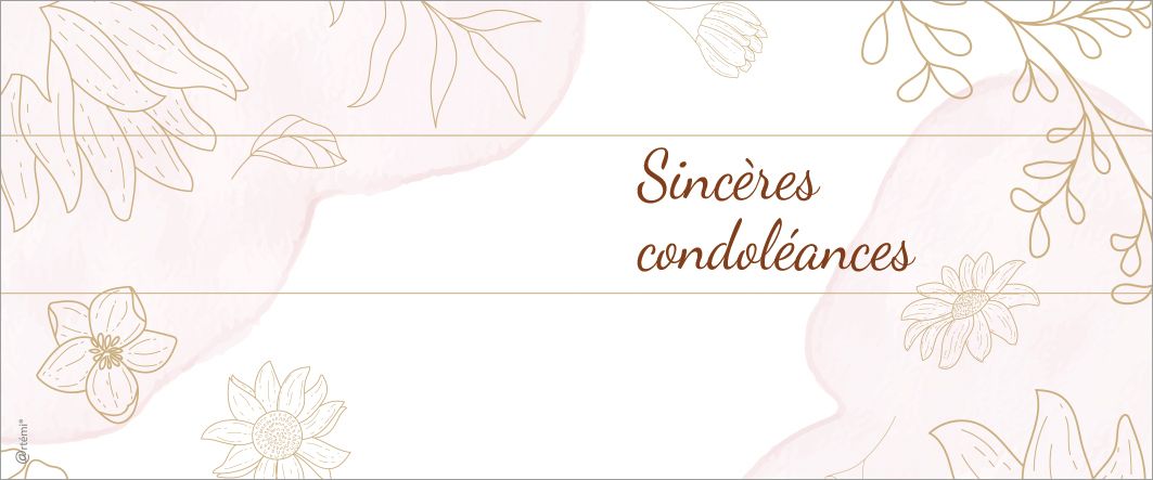 Sincères condoléances
