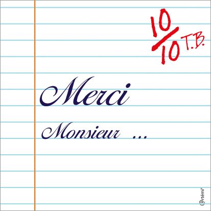 Merci monsieur ...