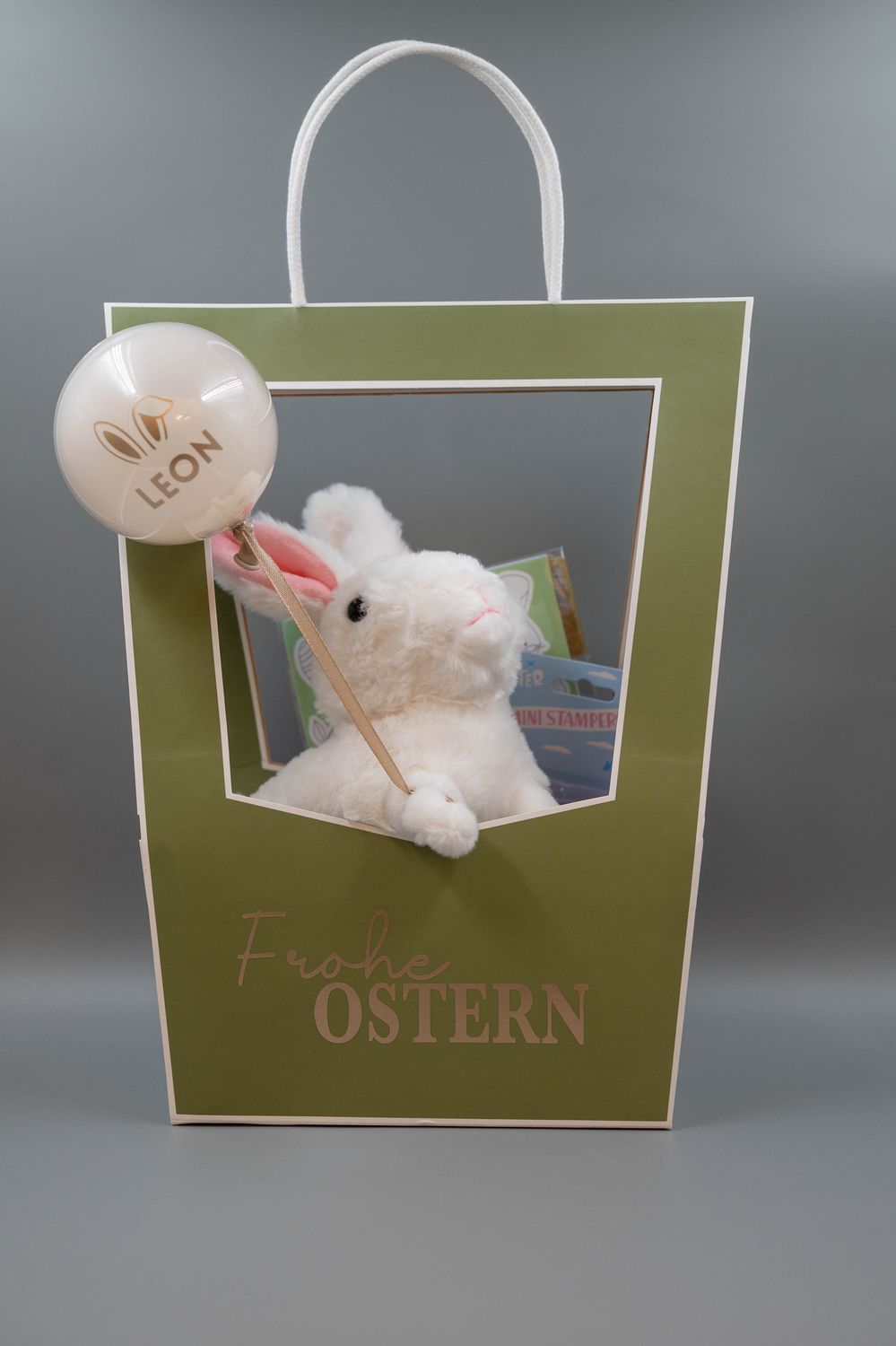Ostergeschenk Hase in der Tasche