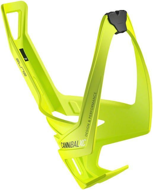 Elite SRL Cannibal XC Water Bottle Cage, Color: Yellow Flou/Black Graphic