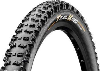 Continental Mountain Bike Tires, Size: Continental Trail King Tire - 27.5 x 2.40, Tubeless, Folding, Black, BlackChili, ProTection, Apex