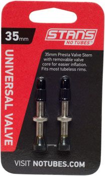 Stan's Tubeless Universal Valve Stems - Brass, 44mm, Pair