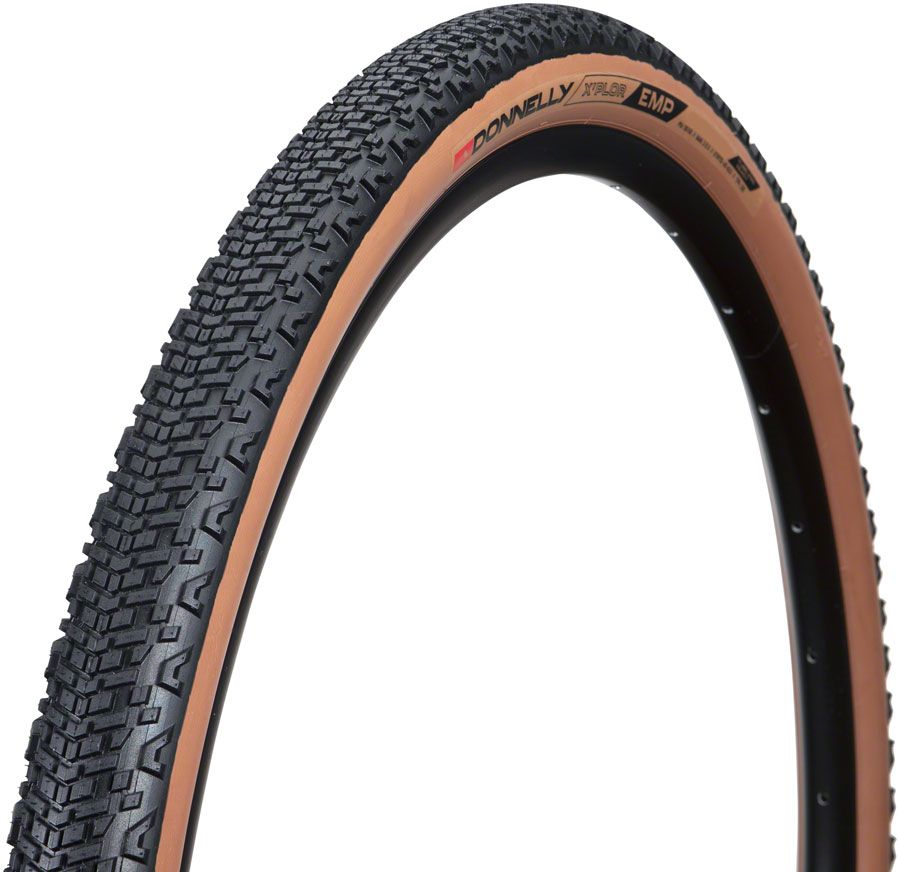 Donnelly Sports EMP Tire - 700 x 38, Tubeless, Folding, Black/Tan