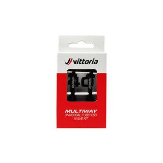 Vittoria Multiway tubeless valve alloy black 100mm (2 pcs)