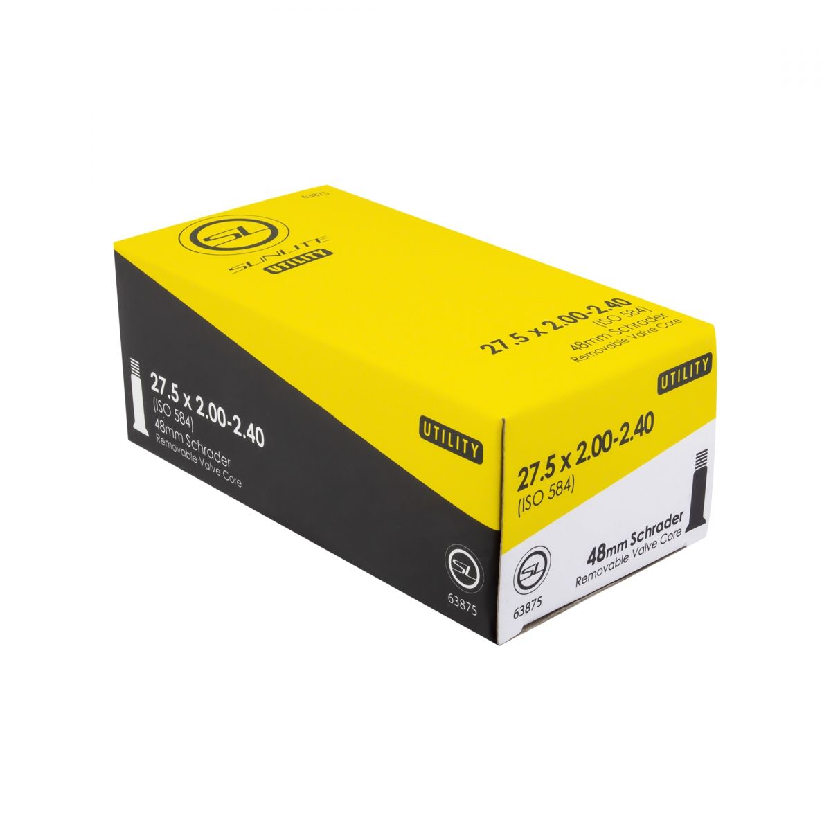 TUBE SUNLT UTILIT 27.5x2.00-2.40 SV48/SMTH/RC FFW56mm