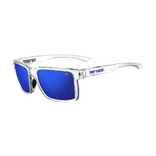 Tifosi Sylo, Crystal Clear Single Lens Sunglasses, Cobalt Blue Mirror