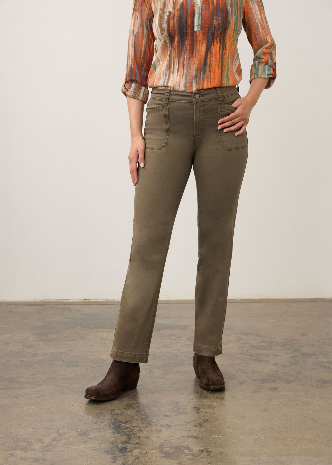Jean Christina Straight leg Patch Pockets
