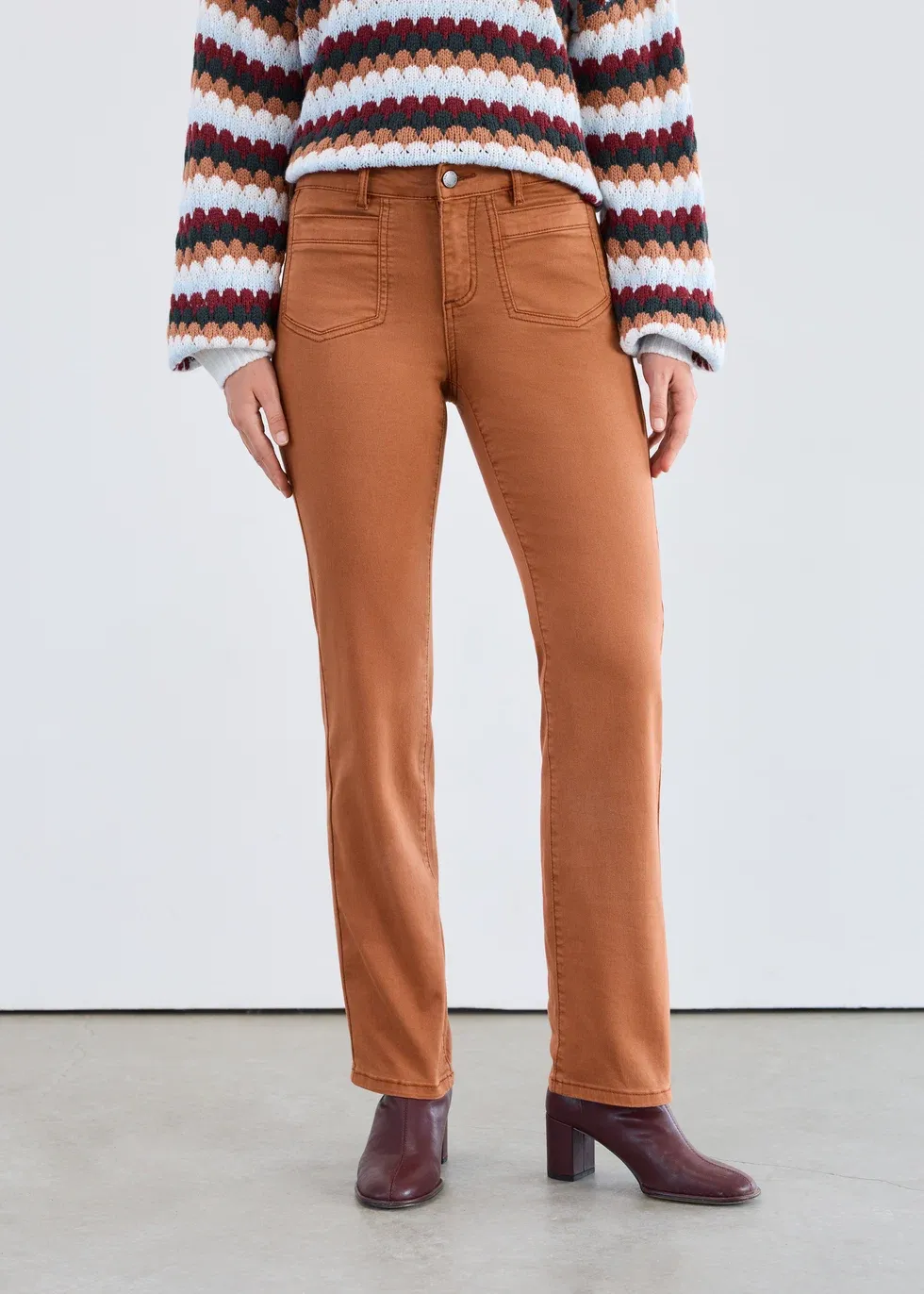 Jean Christina Straight leg Patch Pockets
