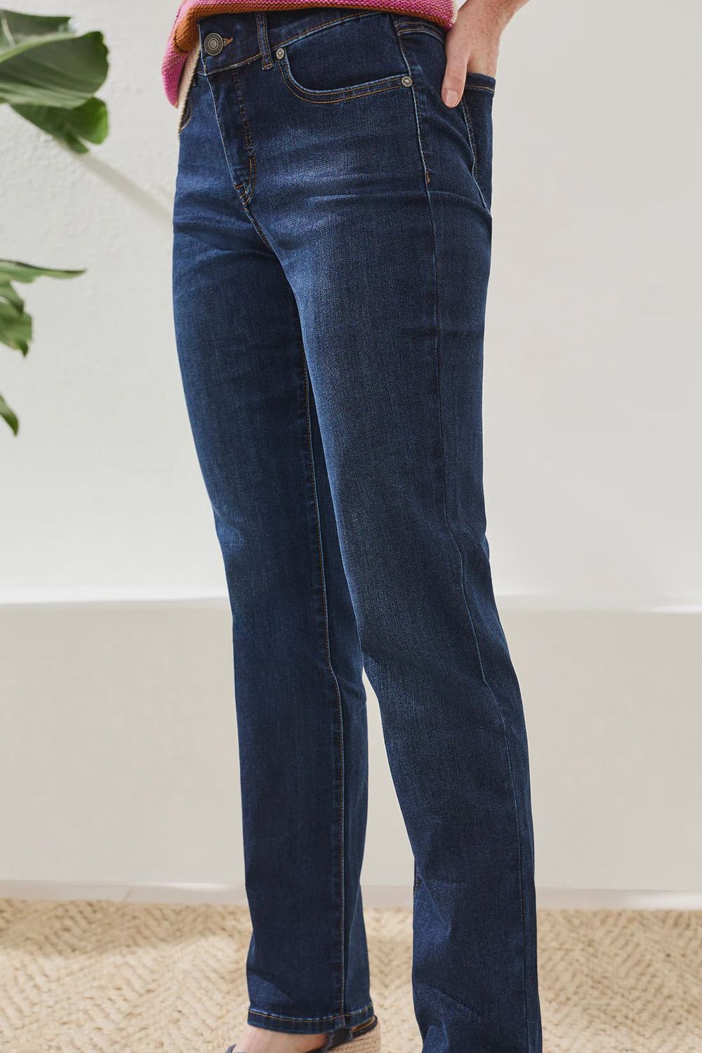Jean Sophia 5 pocket Straight Curvy Petite, Colour: Denim, Size: 4P