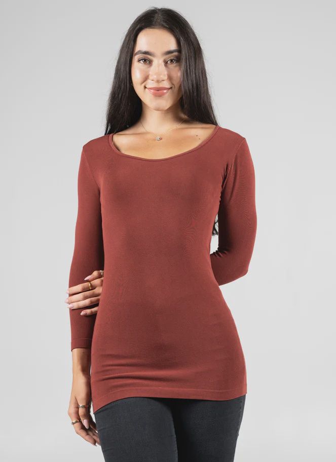 Bamboo 3/4 Sleeve Top Cest Moi