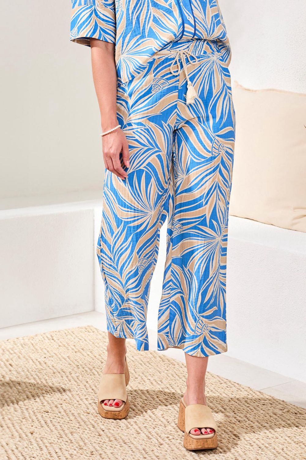Pant Pull on  Flowy Ankle with Drawstring cord