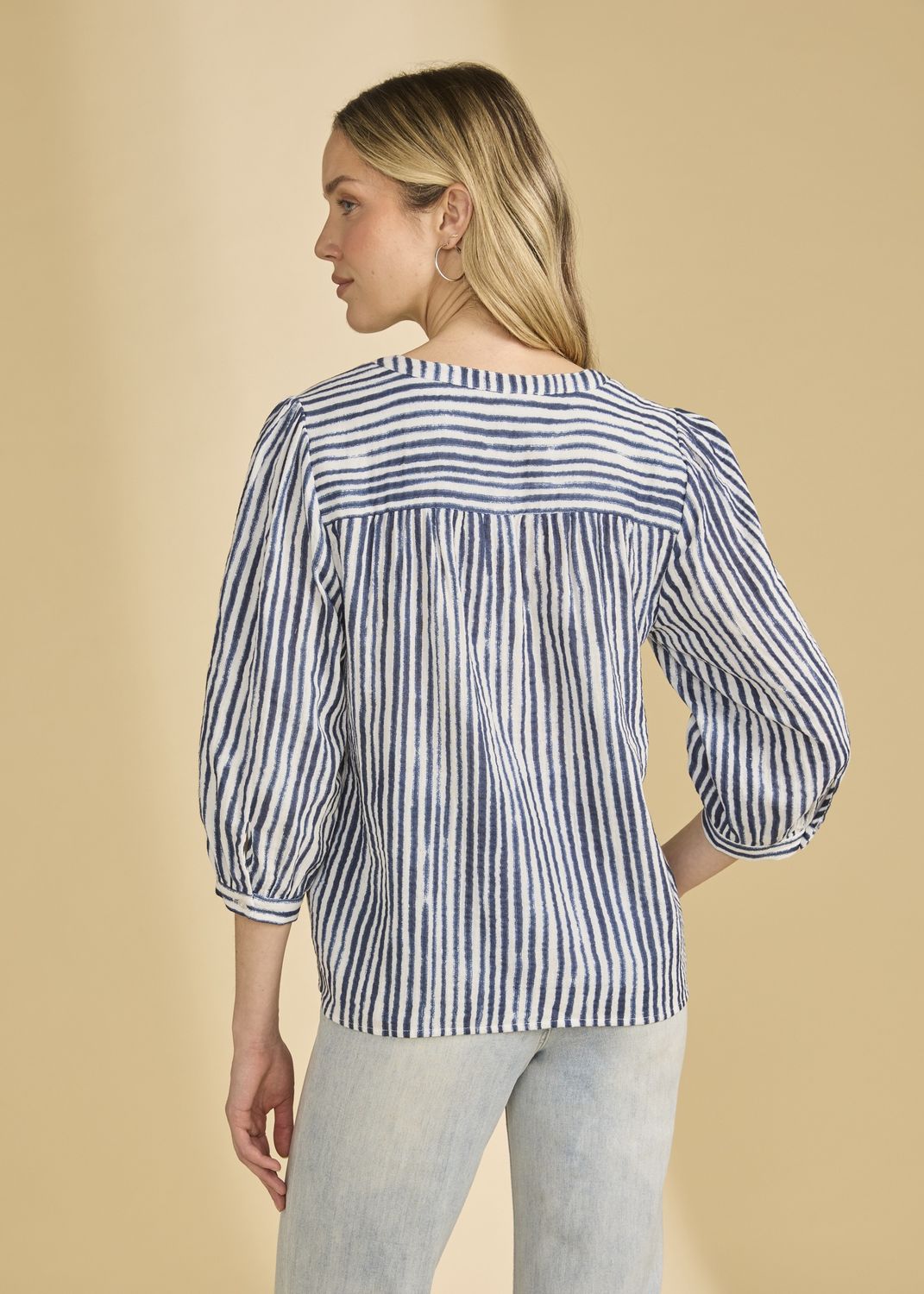 Blouse Stripe Popover