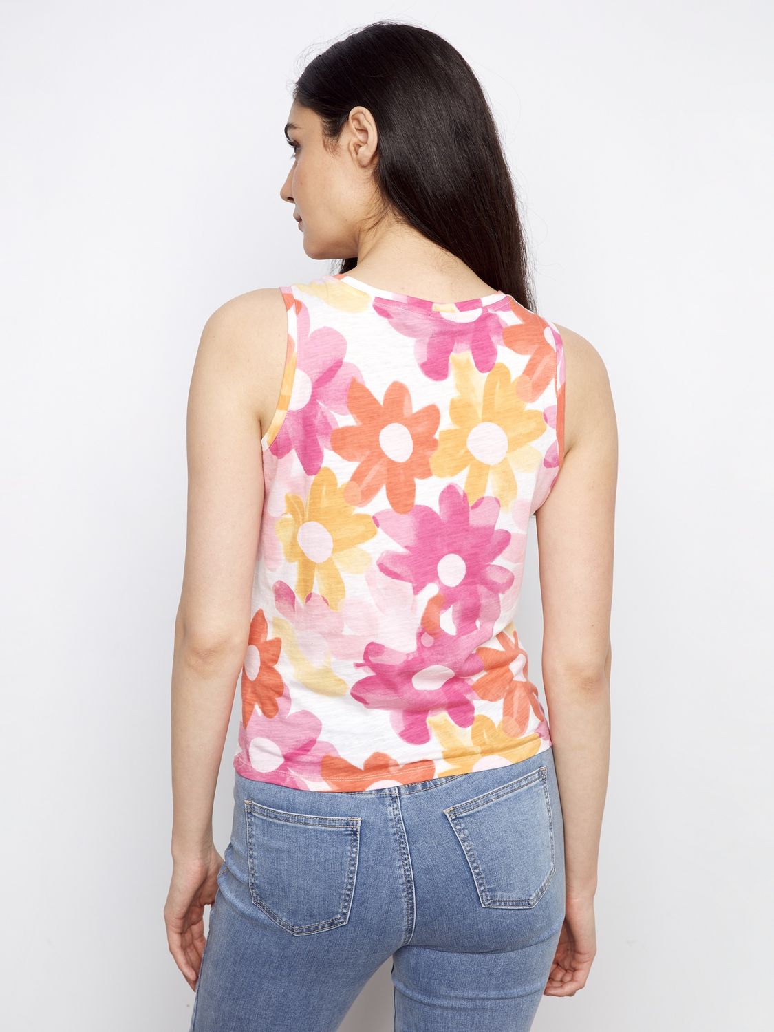 Top Sleeveless Twisted Hem