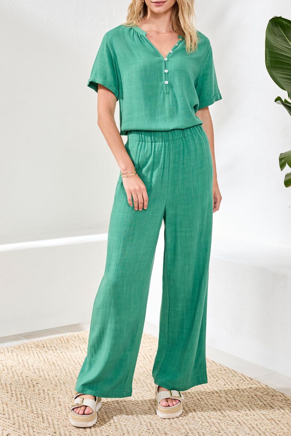 Pant Flowy Wide Ankle pant