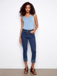 Jean Crop Frayed Hem