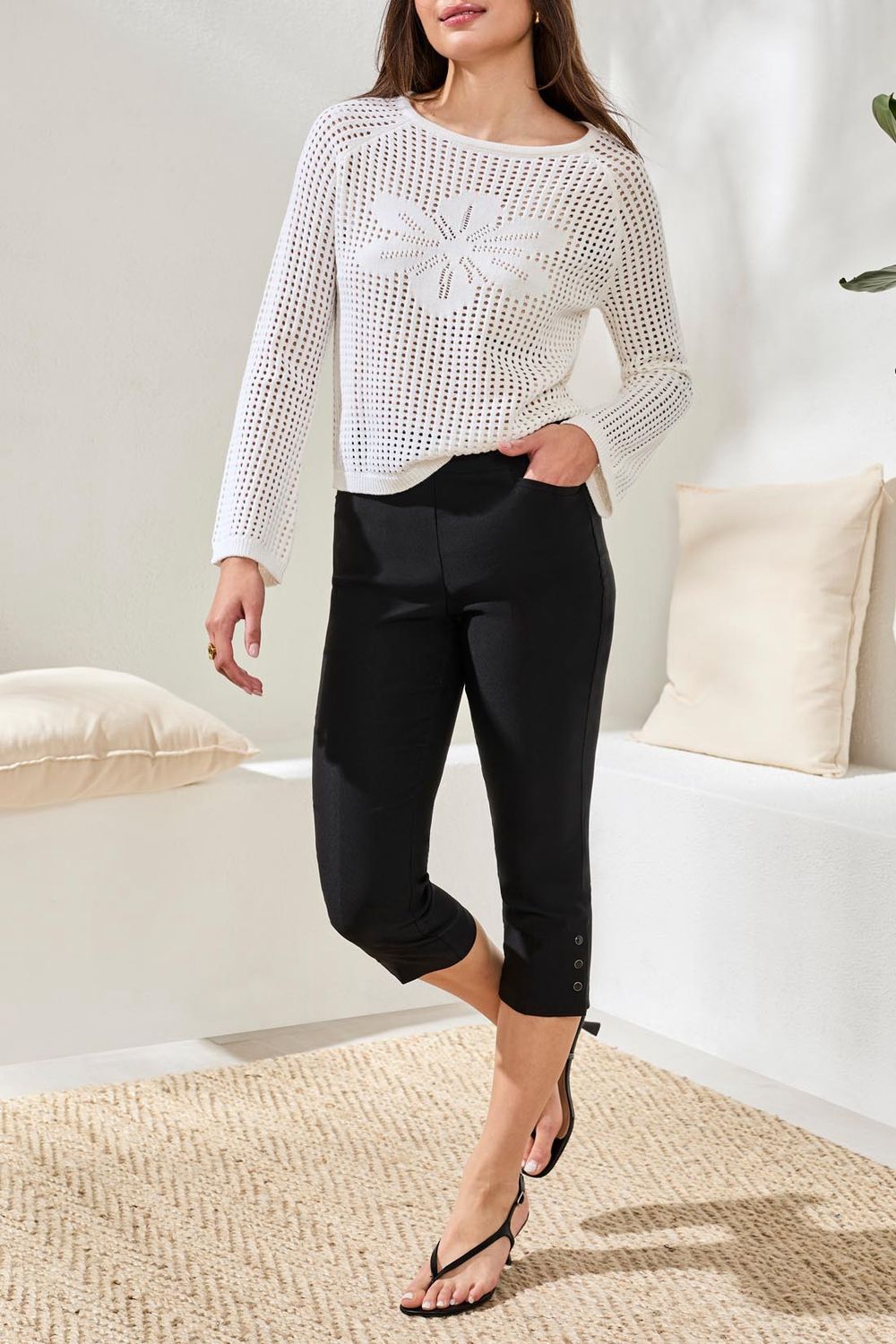 Capri Flatten it Pull on with Snap Vent