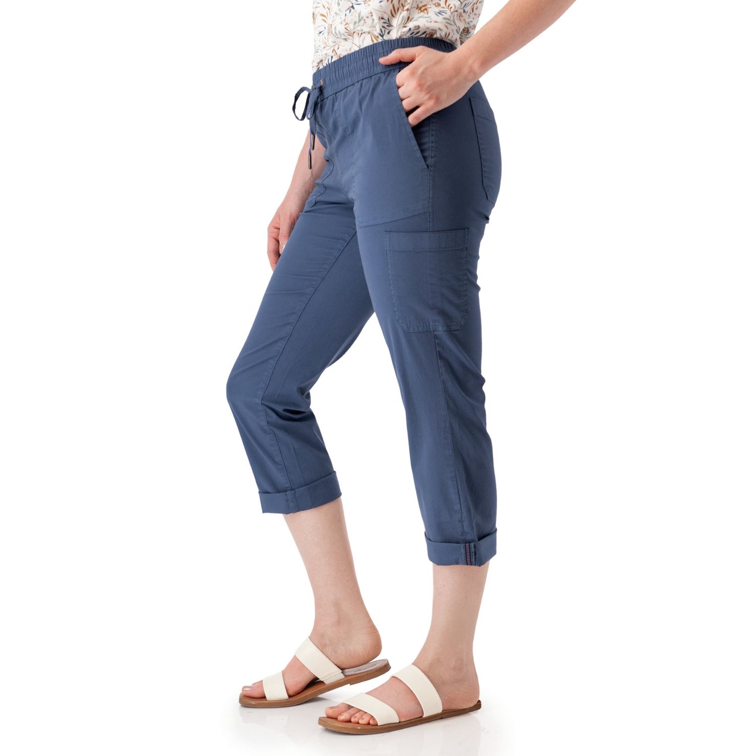 Pant Regan Canvas pull on with side pockets
