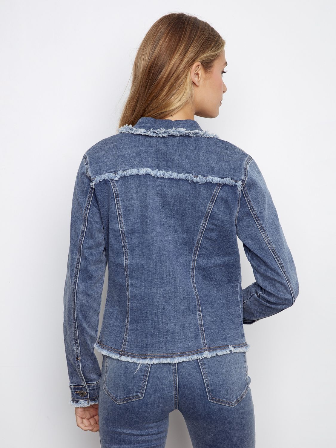 Jean Jacket Frayed Edge