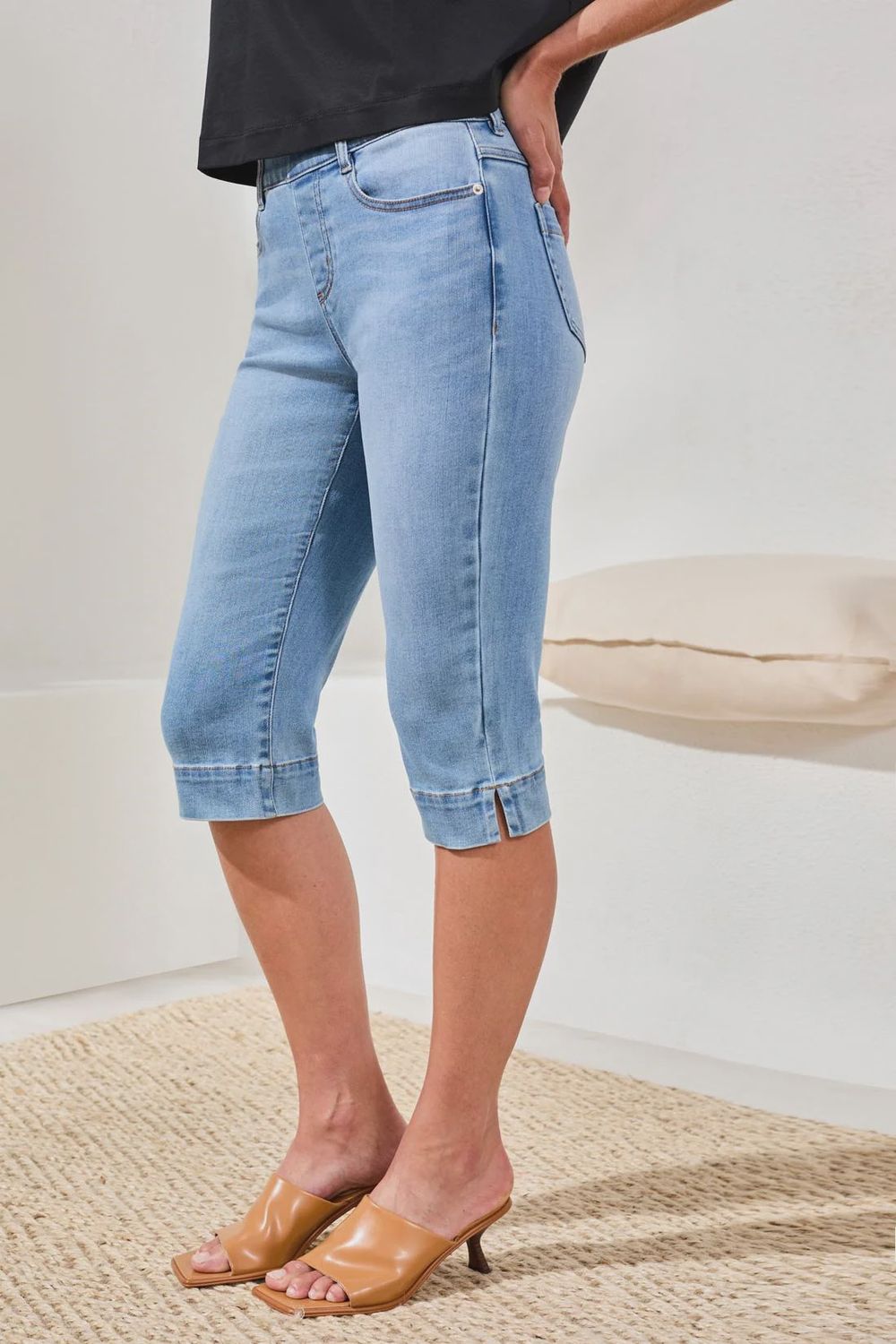 Pedal Pusher Pull on Audrey Boundless Denim