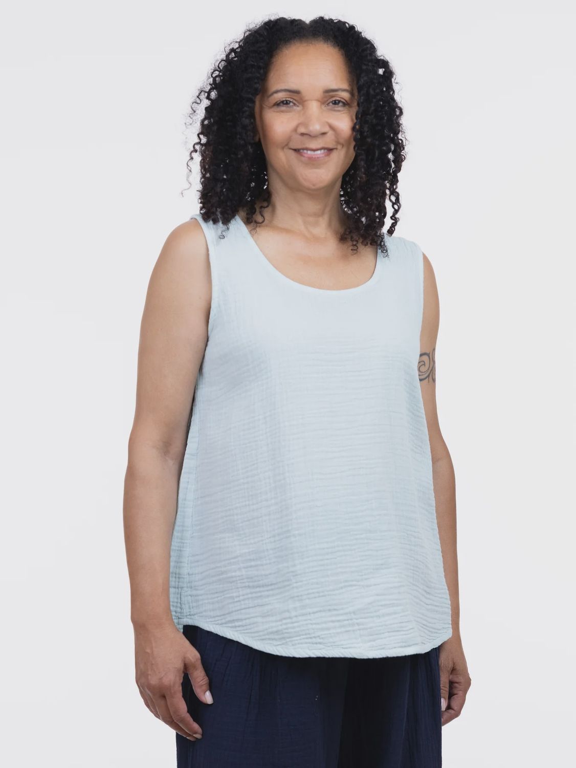 Tank Top Waffle Katy, Colour: White, Size: S