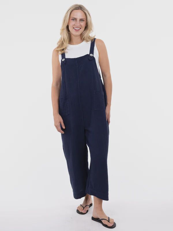 Overall Waffle Grace, Colour: Navy, Size: S/M