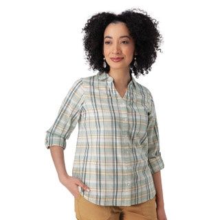 Shirt Plaid Plumas, Colour: Blue/Green, Size: M