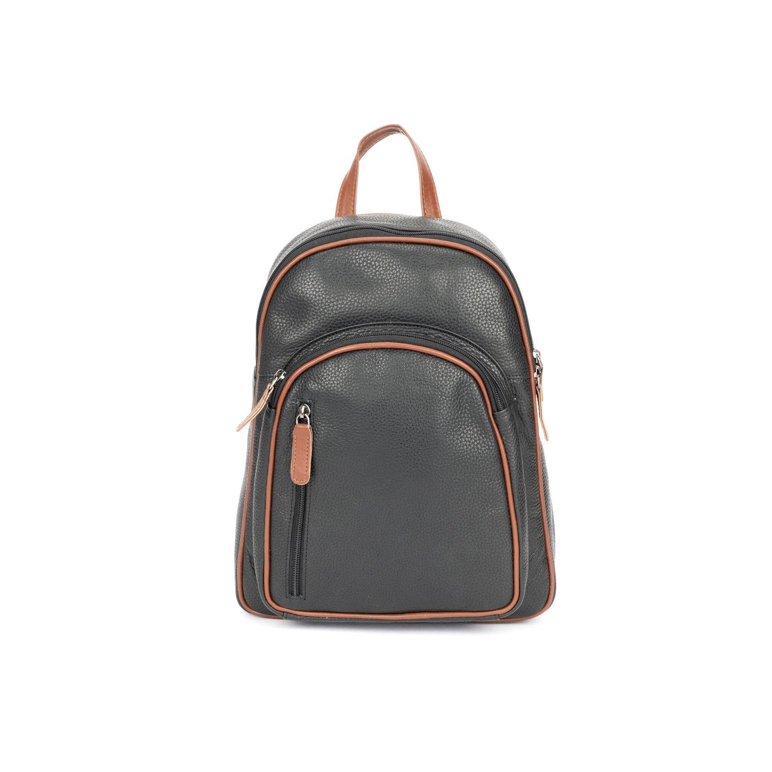 Leather Backpack Byron - Black