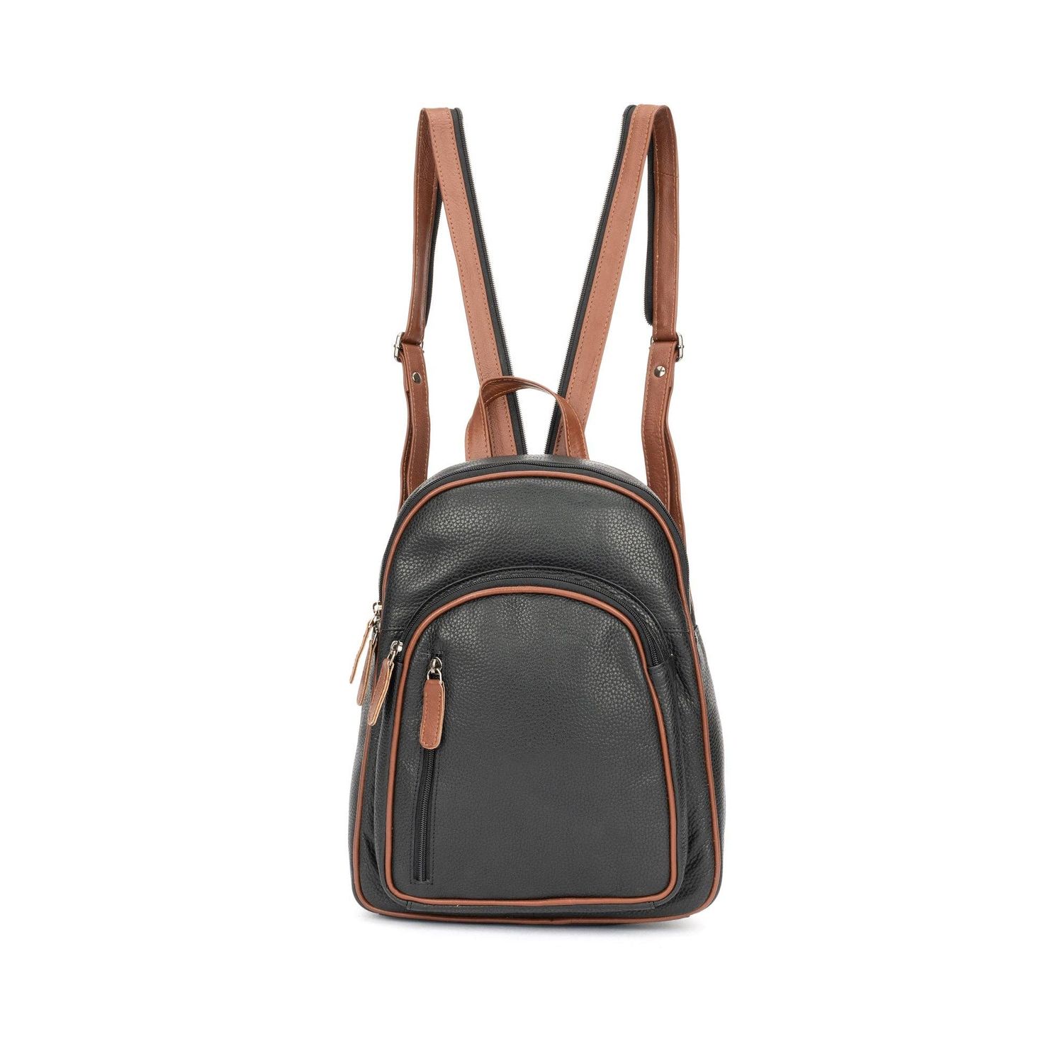 Leather Backpack Byron - Black