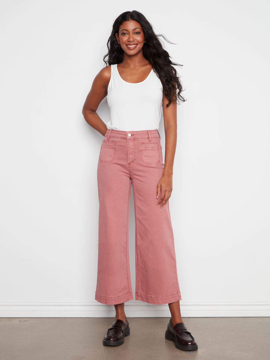 Pant Twill crop wide leg