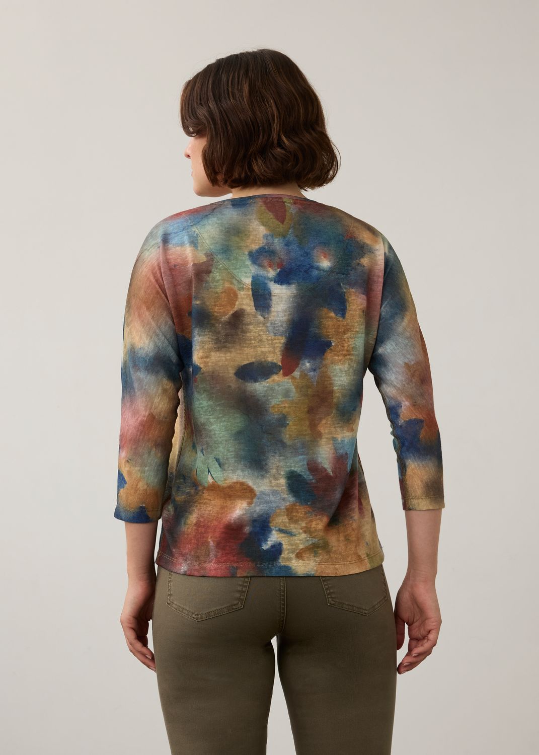 Top Drop Shoulder  V neck