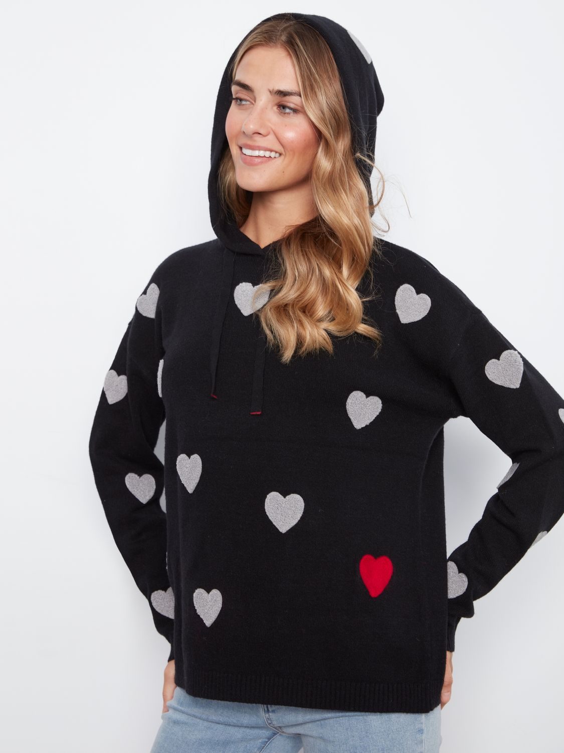 Sweater Hoody Needle bunch Boucle