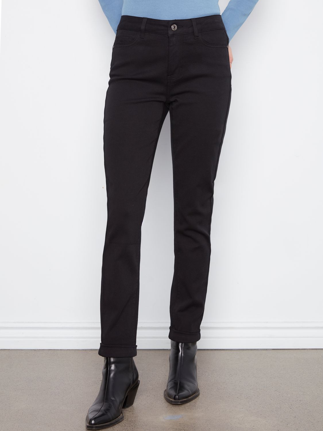 Pant 5 pocket Slim with cuffed Hem
