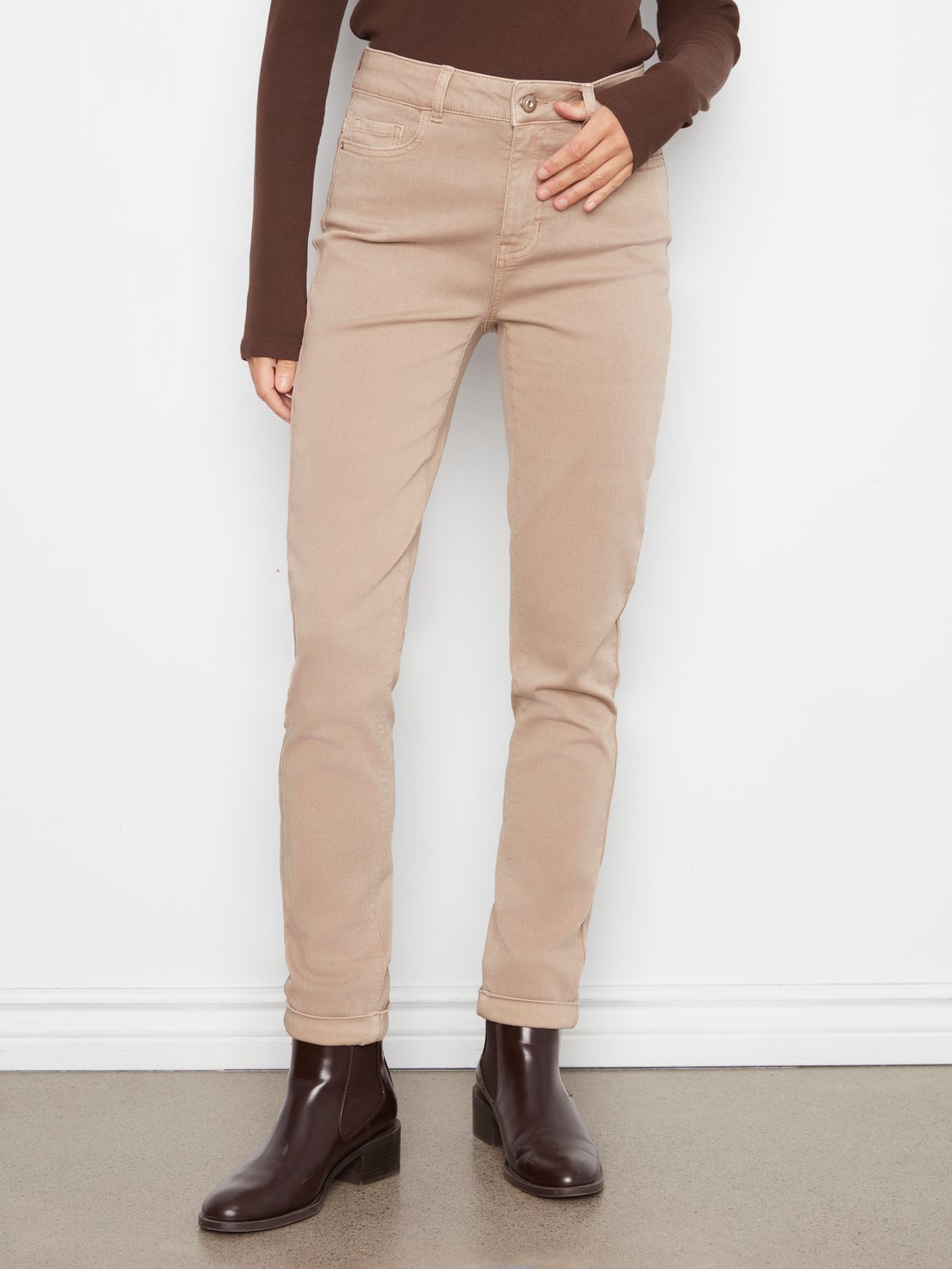 Pant 5 pocket Slim with cuffed Hem
