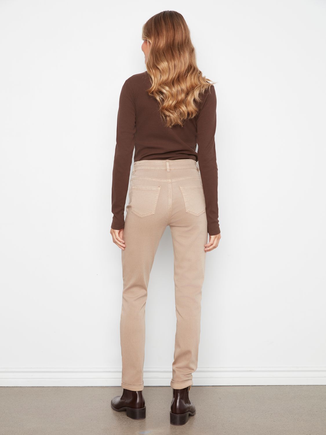 Pant 5 pocket Slim with cuffed Hem
