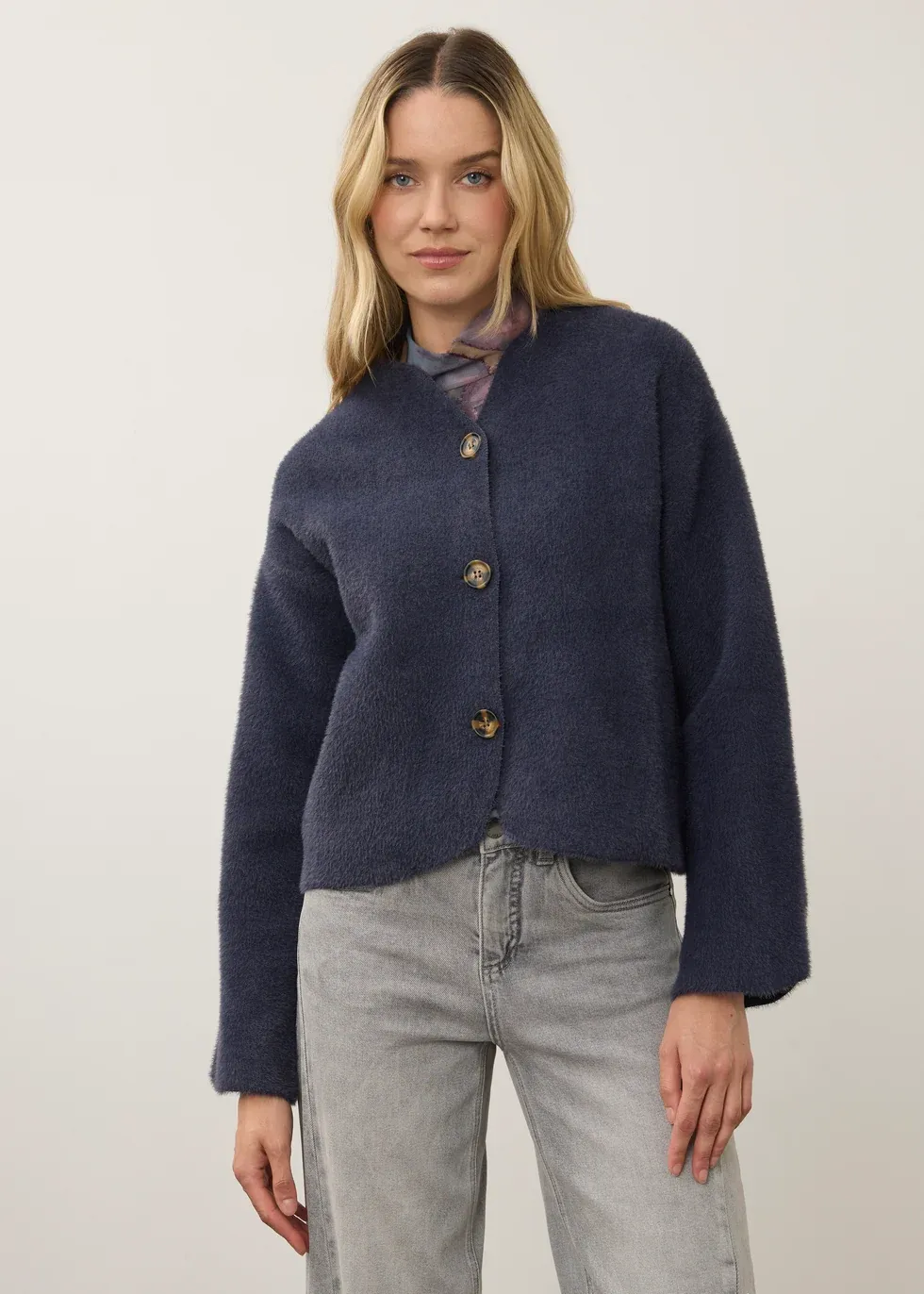 Sweater jacket, Colour: Storm cloud, Size: M