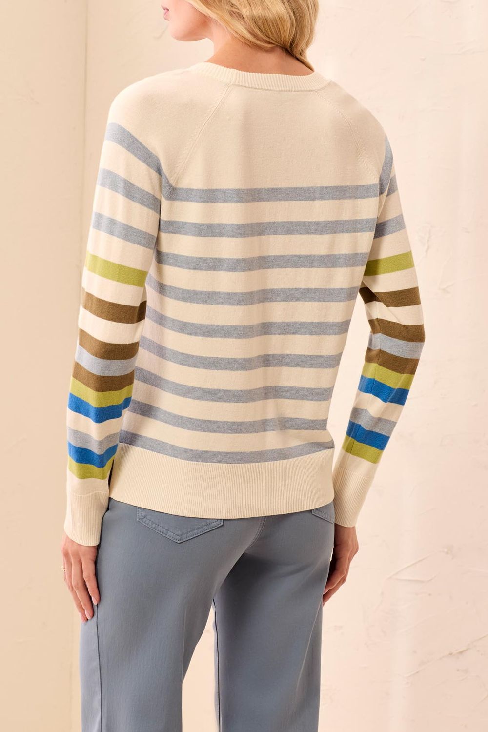 Sweater Stripe L/S Crew Neck