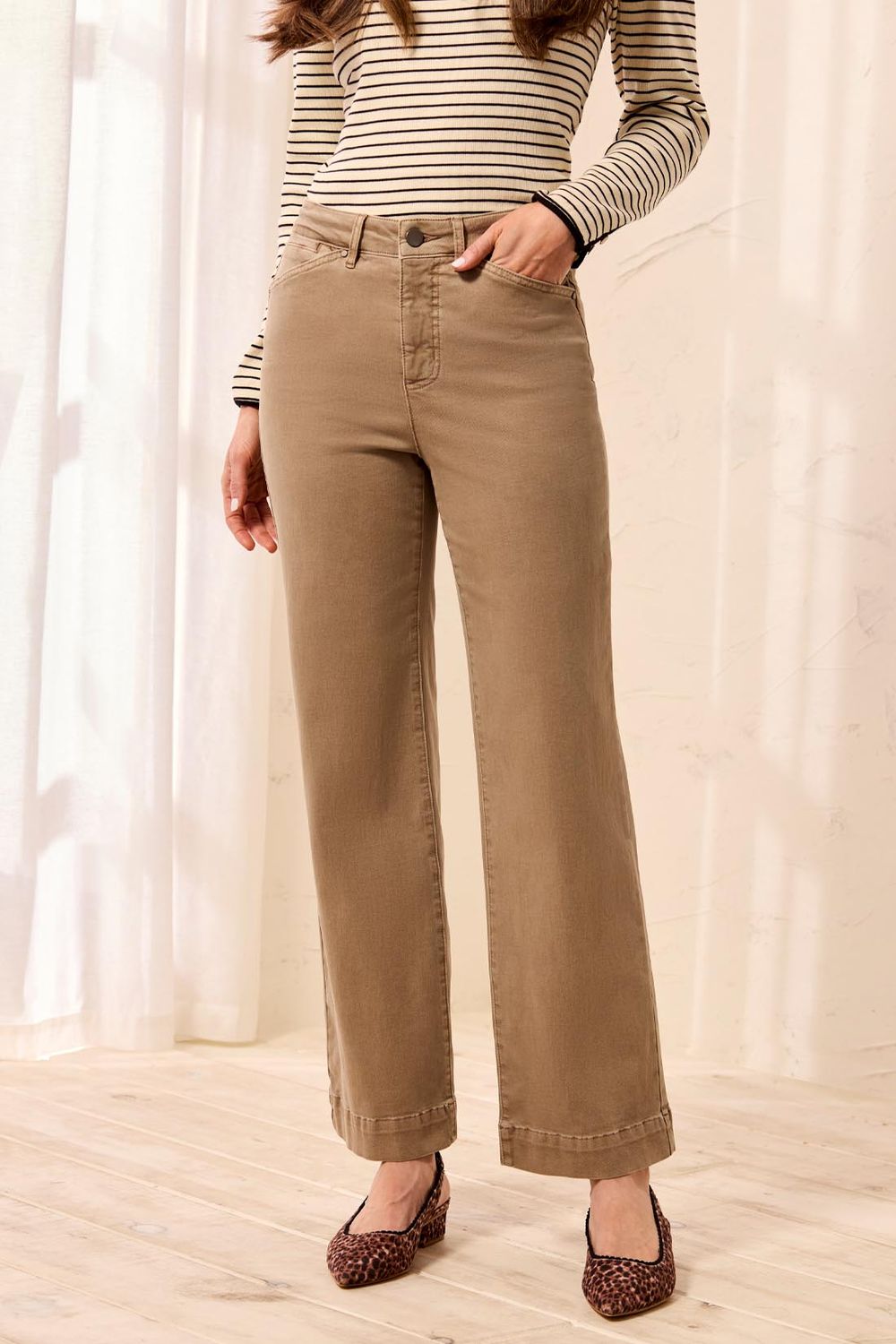 Pant Comfort Stretch Wide leg 5 pocket