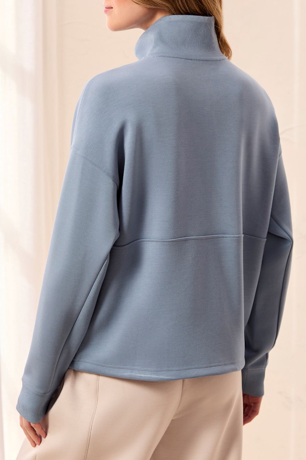 Top Quarter Zip Funnel Neck Techno Lux
