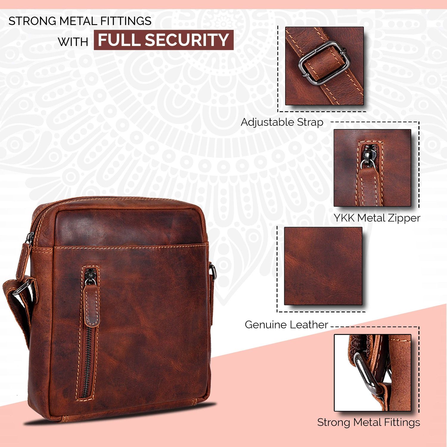 Purse Dallas Leather  - Unisex