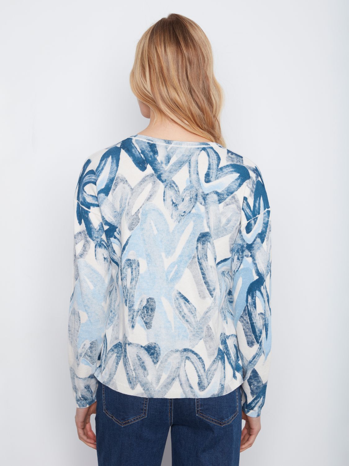 Sweater Reversible with Hearts