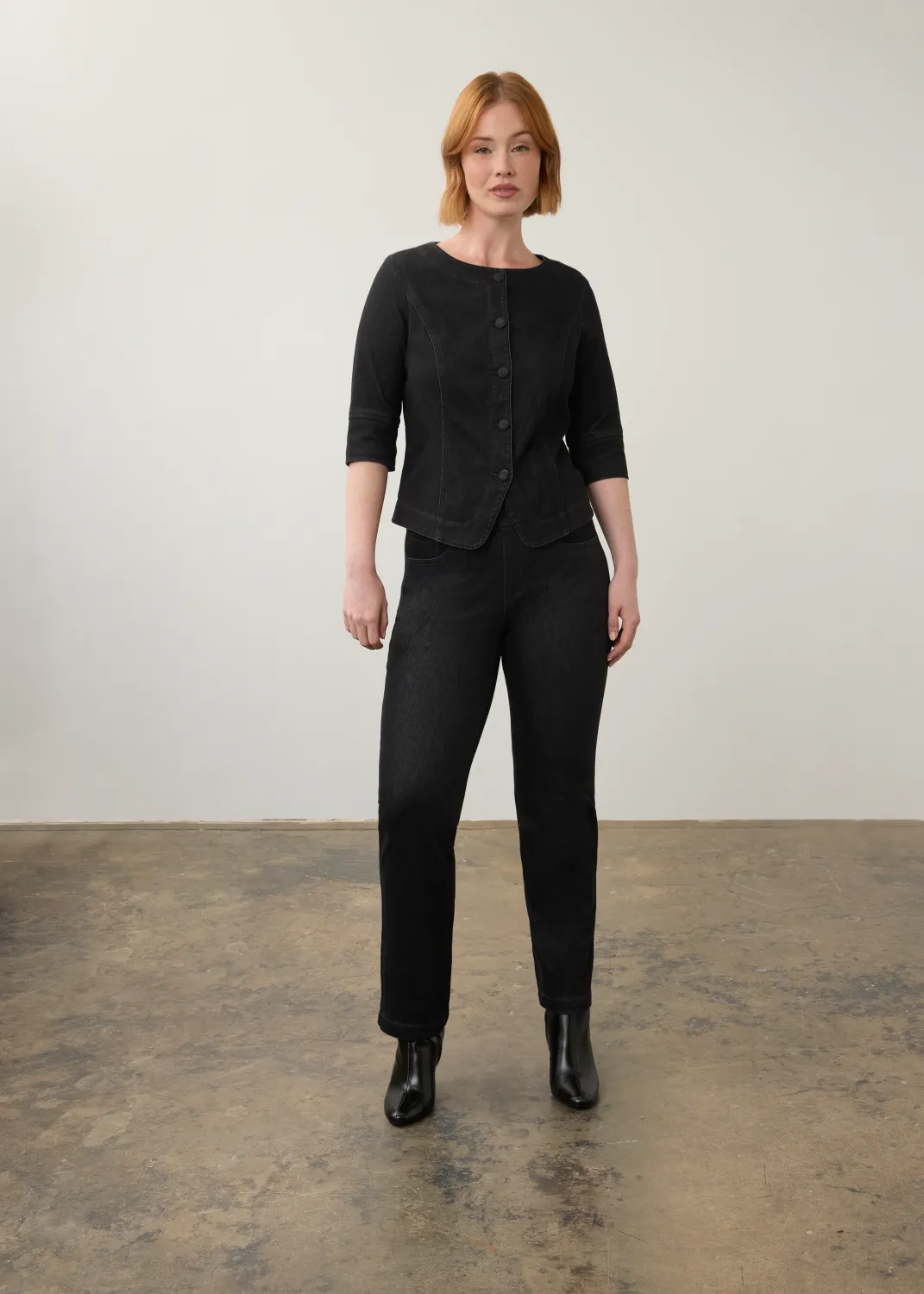 Shirt Jacket 3/4 Sleeve