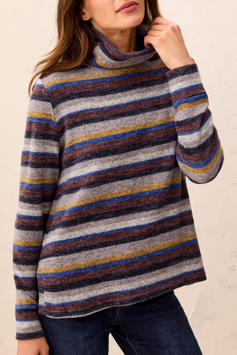 Top Funnel Neck L/S with Side Slits