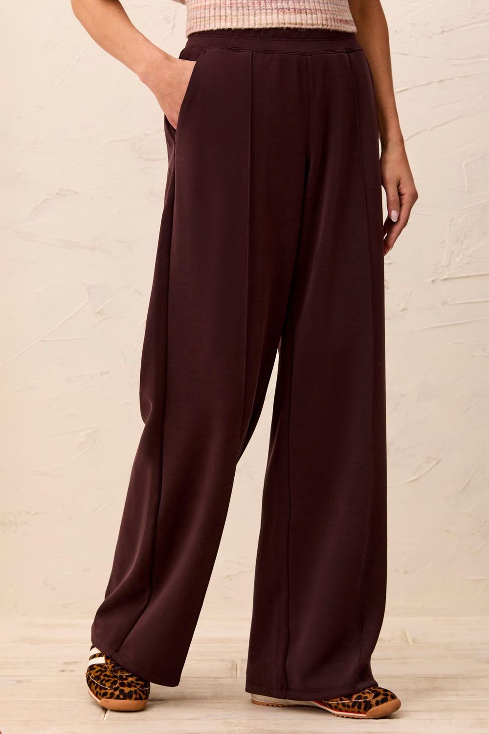 Pant Modal Wide Leg with Pintucks