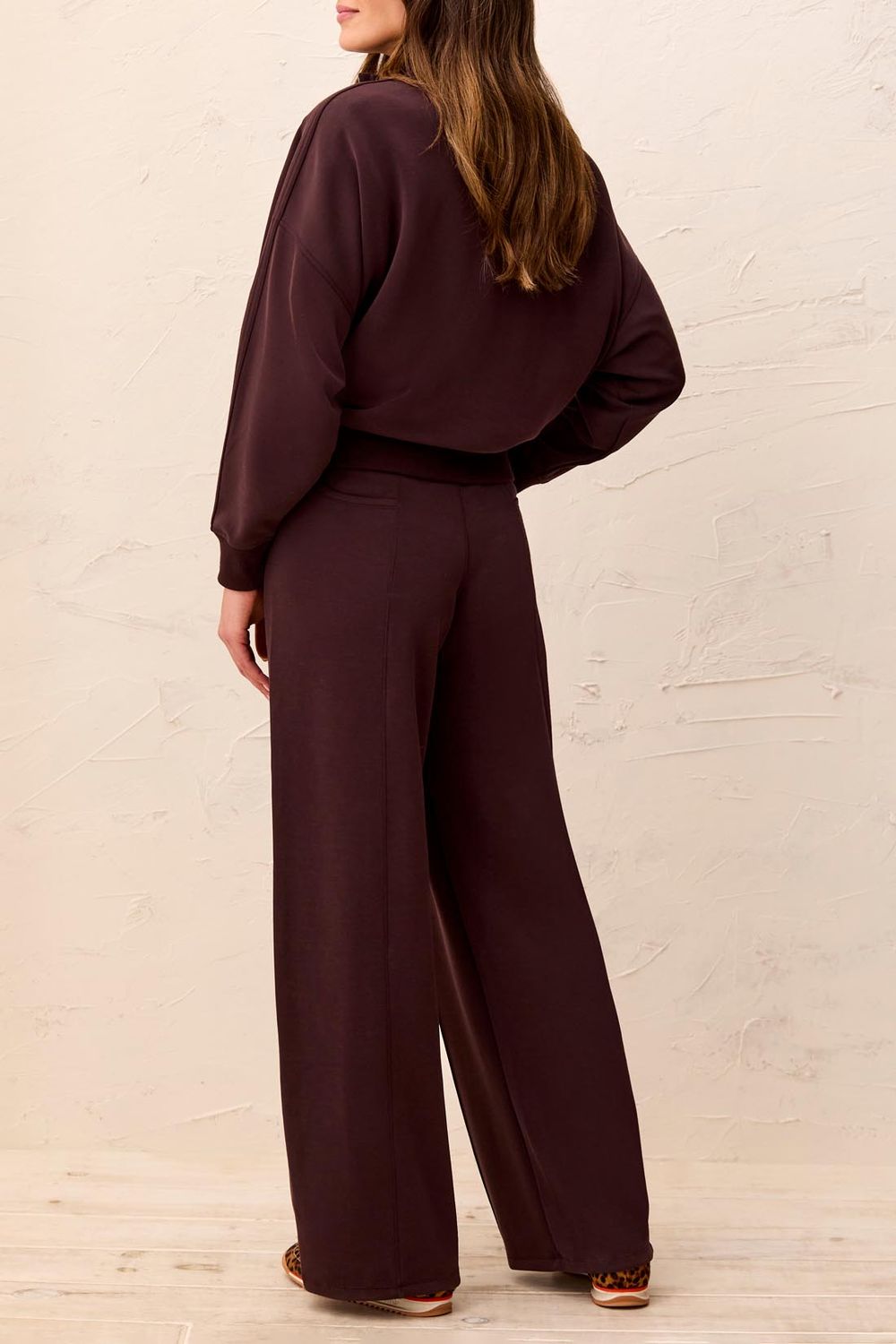 Pant Modal Wide Leg with Pintucks