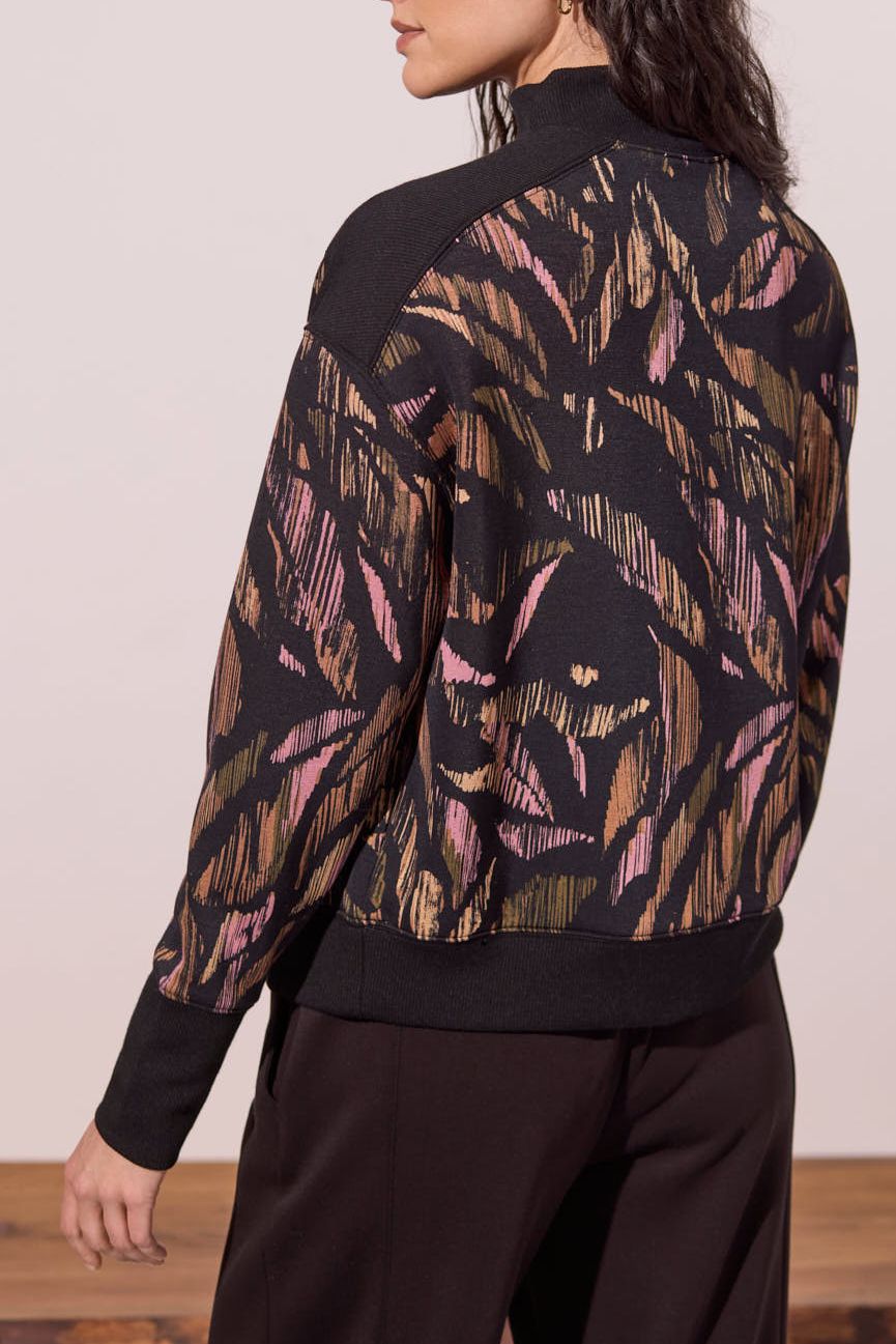 Top Modal Mock Neck  Long Sleeve
