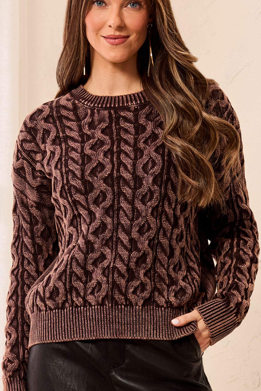 Sweater Special Wash Cable Knit